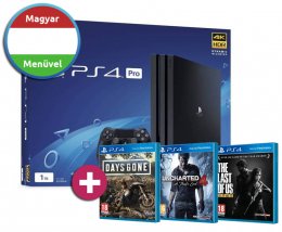 PlayStation 4 Pro 1TB (PS4 Pro) + Days Gone + Uncharted 4 + The Last of Us playstation-4