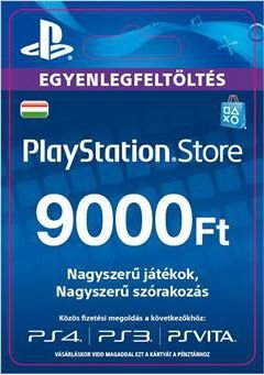Sony Playstation PSN Network Kártya 9000 ft xbox-live-ps-network