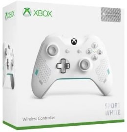 Xbox One Wireless Controller Sport White 3,5mm-es jack csatlakozóval (vezeték nélküli kontroller, kék-fehér) xbox-one
