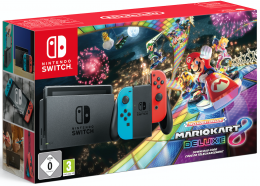 Nintendo Switch Neon Piros/Neon Kék + Mario Kart 8 Deluxe Edition nintendo-switch