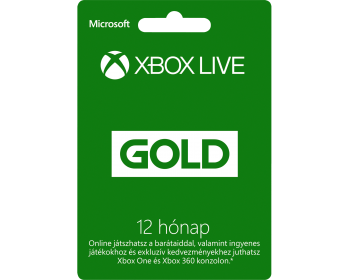Xbox Live Gold 12 hónapos előfizetés XBOX Live / PS Network